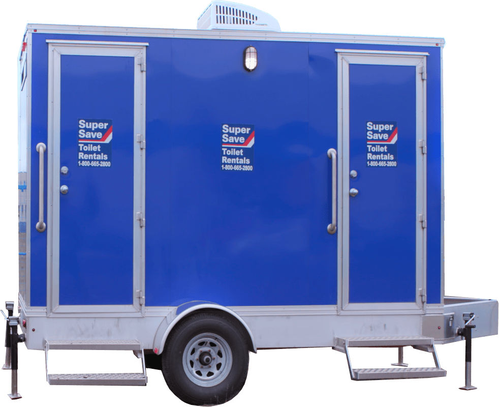 A Blue 2-Person Comfort Station