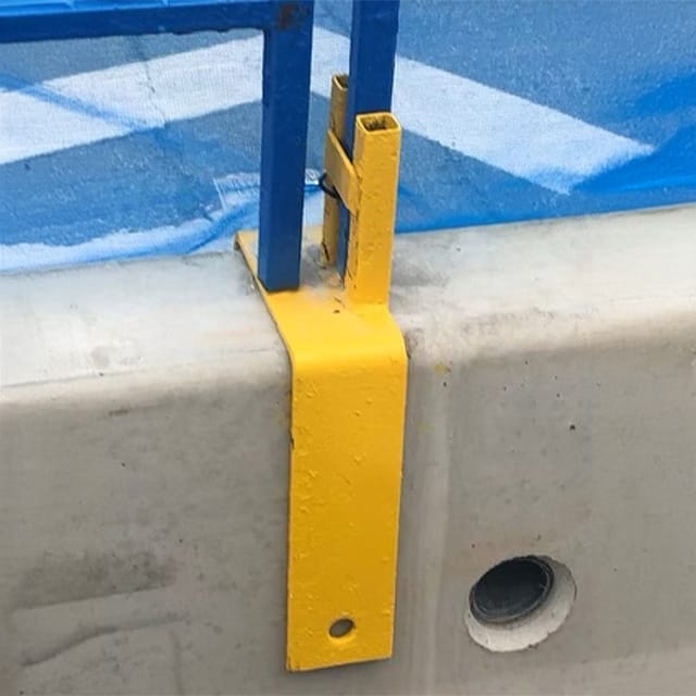 Concrete jersey barrier used for construction site safety