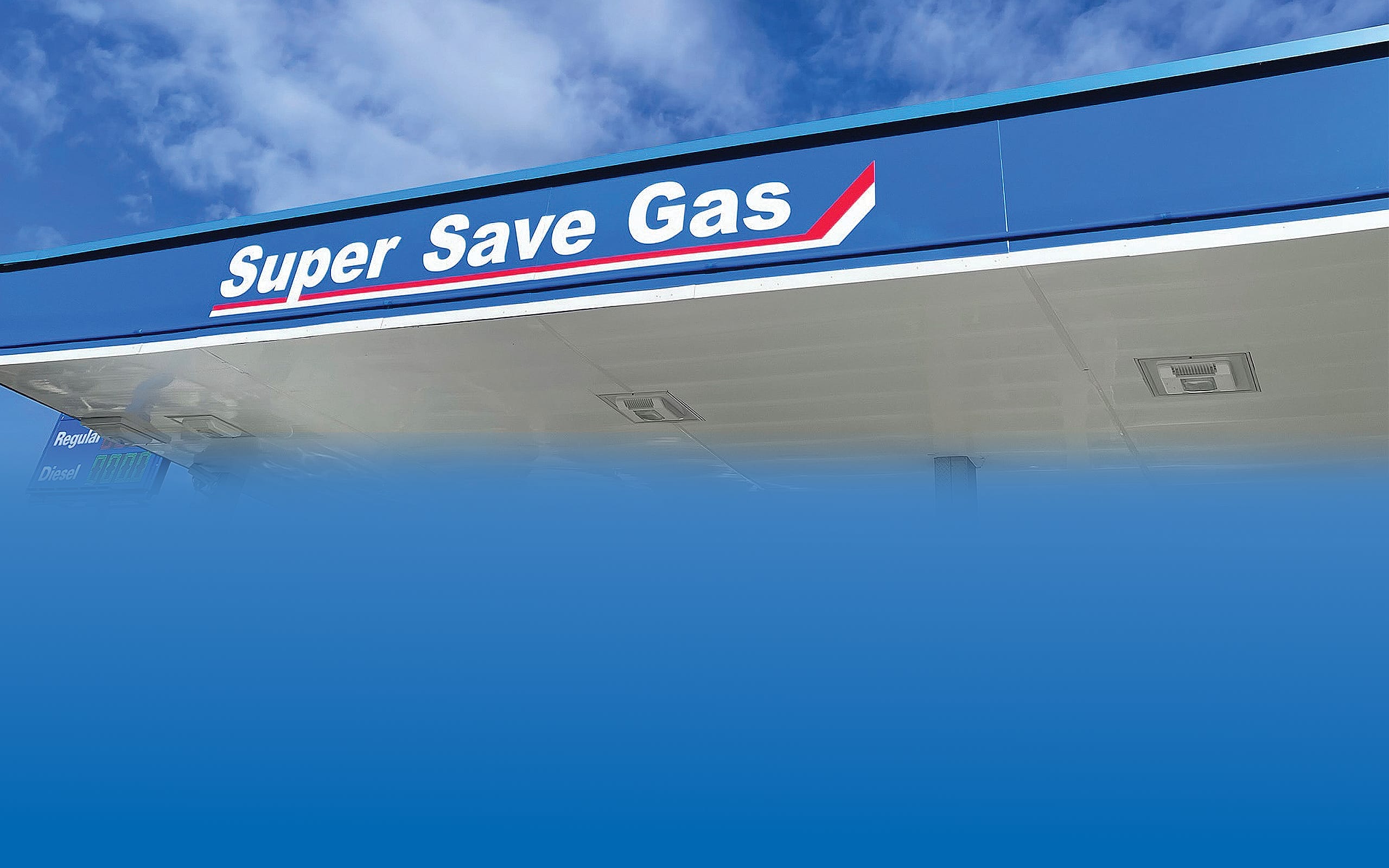 Super Save Gas Signage